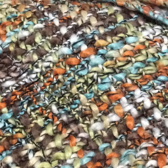 Soft Taupe Multi Color Knit Scarf - Picture 2 of 8